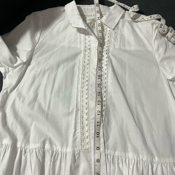 BRAND NEW NEVER WORN kate spade peplum style fancy white button up - Picture 3 of 5